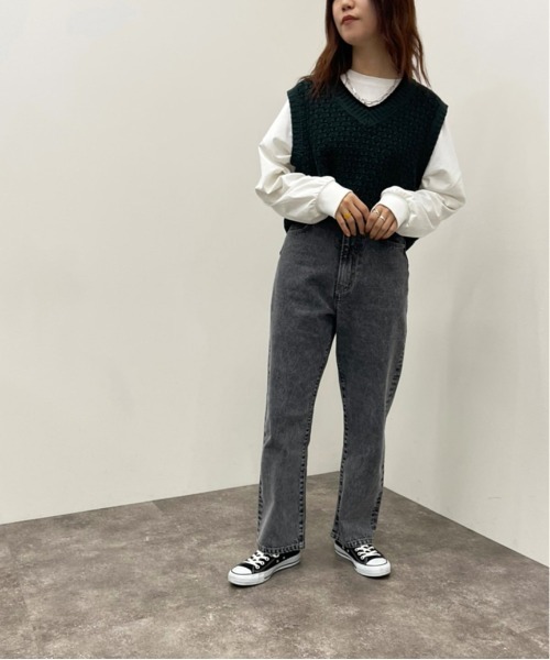 apres jour mignon(アプレジュールミニョン)の「ジャガードニットベスト【ZOZOTOWN限定アイテム】(ベスト・レディース・ブラック系その他/グリーン系その他/オレンジ系その他・フリー/X-LARGE)」の19枚目の写真