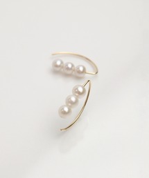 anq. by nana | K10・Pearl フックピアス　(淡水パール)【anq. by nana】(ピアス（両耳用）)