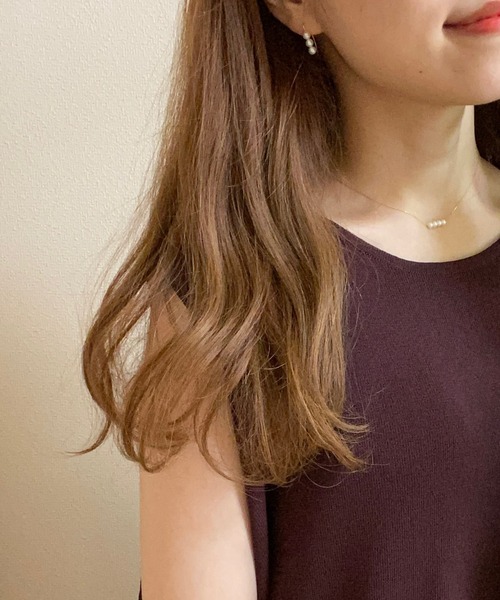 anq. by nana（アンクバイナナ）の「K10・Pearl フックピアス (淡水