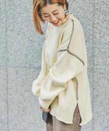 coen | ブランケットステッチニットプルオーバー(ニット/セーター)
