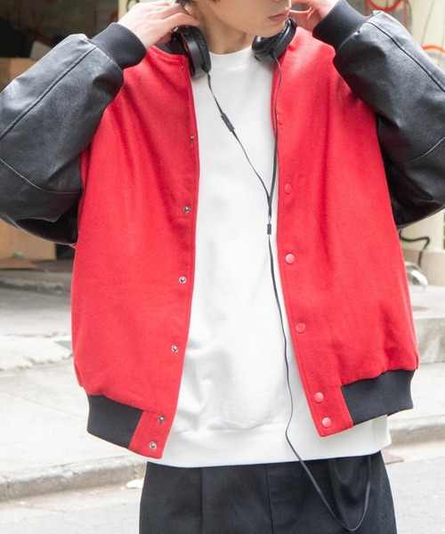 WEGO（ウィゴー）の「WEGO/キルティングスタジャン（スタジャン・メンズ・ブラック/ダークグリーン/ワインレッド/パープル/ネイビー/グリーン/レッド・MEDIUM/LARGE/X-LARGE）」の7枚目の写真