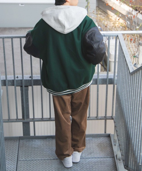 WEGO（ウィゴー）の「WEGO/キルティングスタジャン（スタジャン・メンズ・ブラック/ダークグリーン/ワインレッド/パープル/ネイビー/グリーン/レッド・MEDIUM/LARGE/X-LARGE）」の8枚目の写真