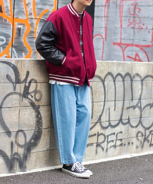 WEGO（ウィゴー）の「WEGO/キルティングスタジャン（スタジャン・メンズ・ブラック/ダークグリーン/ワインレッド/パープル/ネイビー/グリーン/レッド・MEDIUM/LARGE/X-LARGE）」の19枚目の写真