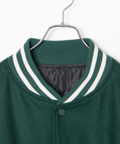 WEGO（ウィゴー）の「WEGO/キルティングスタジャン（スタジャン・メンズ・ブラック/ダークグリーン/ワインレッド/パープル/ネイビー/グリーン/レッド・MEDIUM/LARGE/X-LARGE）」の13枚目の写真