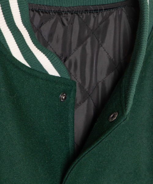 ファー付きダークグリーンスタジャン　期間限定値下げ WEGO（ウィゴー）の「WEGO/キルティングスタジャン（スタジャン）」 - WEAR