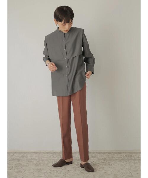 rem closet(レムクローゼット)の「テーパードパンツ(その他パンツ・レディース・ブラウン/グレイッシュベージュ・S/XS)」の9枚目の写真