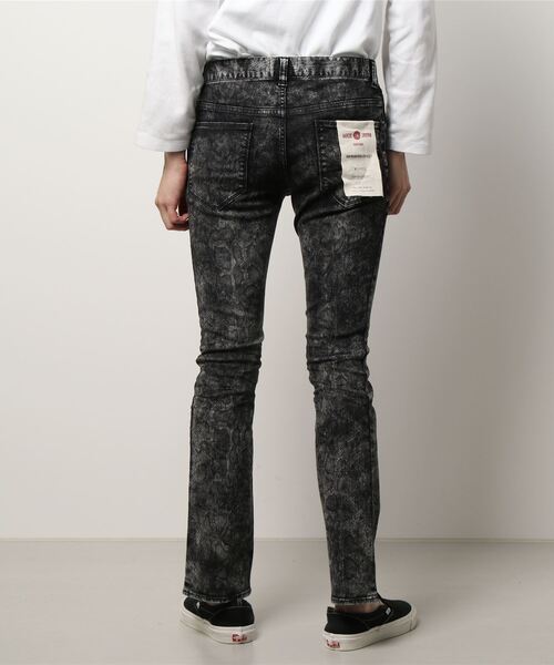 semantic design（セマンティックデザイン）の「セマンティックデザイン/semantic designMADE IN JAPAN パイソン ブーツカット スキニーデニムパンツ（デニムパンツ・メンズ・ホワイト×ブラック・MEDIUM/LARGE）」の3枚目の写真