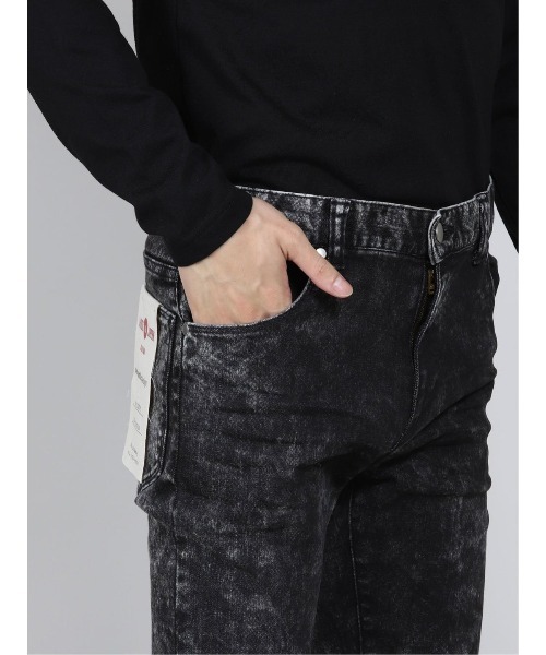 semantic design（セマンティックデザイン）の「セマンティックデザイン/semantic designMADE IN JAPAN パイソン ブーツカット スキニーデニムパンツ（デニムパンツ・メンズ・ホワイト×ブラック・MEDIUM/LARGE）」の9枚目の写真