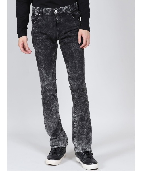 semantic design（セマンティックデザイン）の「セマンティックデザイン/semantic designMADE IN JAPAN パイソン ブーツカット スキニーデニムパンツ（デニムパンツ・メンズ・ホワイト×ブラック・MEDIUM/LARGE）」の4枚目の写真