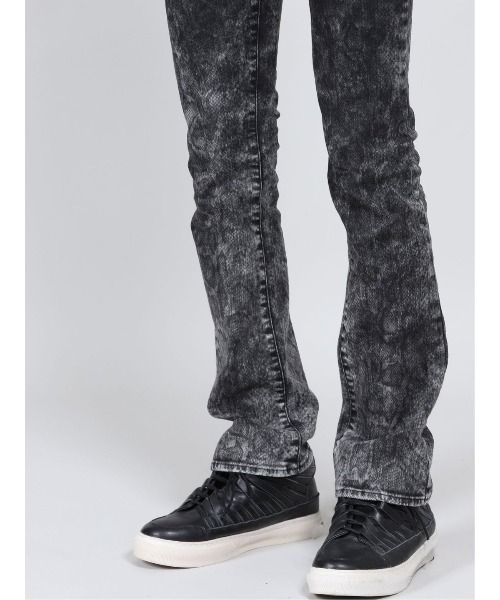 semantic design（セマンティックデザイン）の「セマンティックデザイン/semantic designMADE IN JAPAN パイソン ブーツカット スキニーデニムパンツ（デニムパンツ・メンズ・ホワイト×ブラック・MEDIUM/LARGE）」の6枚目の写真