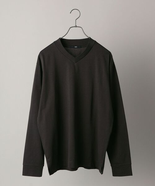SHIPS(シップス)の「【WEB限定】SHIPS: 形態安定 防シワ加工 テレワーク ビズ Vネック Tシャツ (ロンT) 21FW(Tシャツ/カットソー・メンズ・ホワイト/ダークグレー/ベージュ/ロイヤルブルー・SMALL/MEDIUM/LARGE/X-LARGE/XX-LARGE)」の18枚目の写真