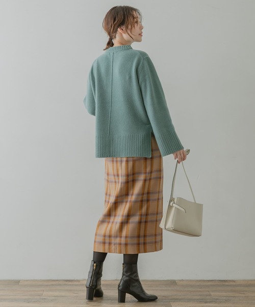 F by ROSSO（エフバイロッソ）の「F by ROSSO　ウールカシミヤセンターシームニット（ニット/セーター・レディース・ベージュ/ブラウン/グリーン系その他/オフホワイト・FREE）」の17枚目の写真