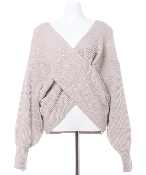 INGNI(イング)の「カシュクール/ニット/A(ニット/セーター・レディース・アイボリー/マスタード/ブラック/グレー系その他/グリーン/イエロー・M)」の7枚目の写真