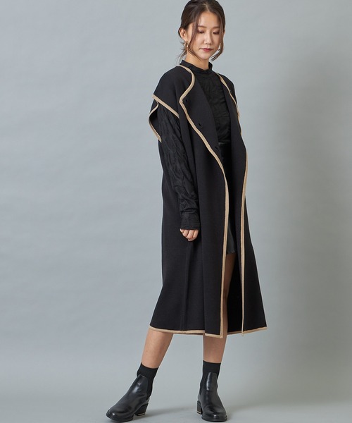 Cookie Chocolate（クッキーチョコレート）の「変形ギャザーハイネックプルオーバー（Tシャツ/カットソー・レディース・ホワイト/ブラック・M）」の7枚目の写真