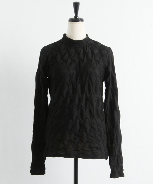 Cookie Chocolate（クッキーチョコレート）の「変形ギャザーハイネックプルオーバー（Tシャツ/カットソー・レディース・ホワイト/ブラック・M）」の10枚目の写真