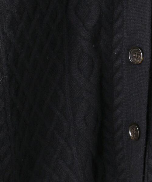UNITED ARROWS(ユナイテッドアローズ)の「<UNITED ARROWS>W/N ケーブル Vネック カーディガン W◆(カーディガン/ボレロ・レディース・ブラック/オフホワイト・FREE)」の14枚目の写真