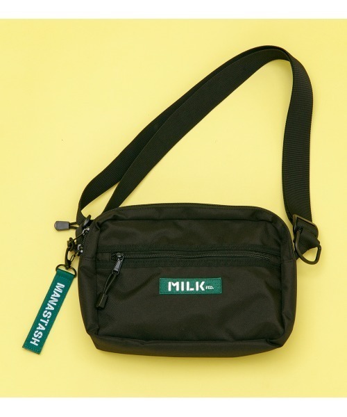 MILKFED.(ミルクフェド)の「MILKFED. × MANASTASH /ミルクフェド×マナスタッシュ SHOULDER ショルダーバッグ(ショルダーバッグ・レディース・ブラック・FREE)」の2枚目の写真