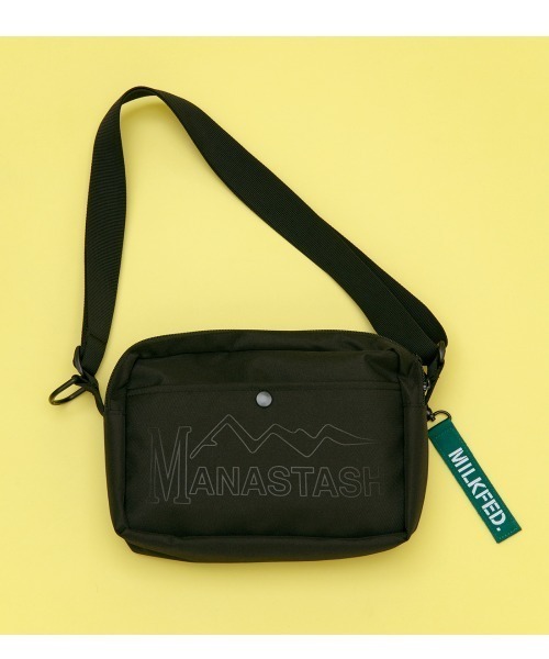 MILKFED.(ミルクフェド)の「MILKFED. × MANASTASH /ミルクフェド×マナスタッシュ SHOULDER ショルダーバッグ(ショルダーバッグ・レディース・ブラック・FREE)」の3枚目の写真
