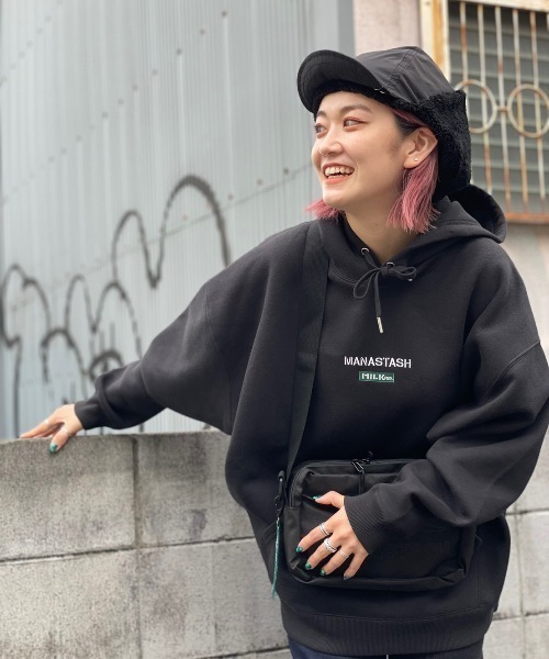 MILKFED.(ミルクフェド)の「MILKFED. × MANASTASH /ミルクフェド×マナスタッシュ SHOULDER ショルダーバッグ(ショルダーバッグ・レディース・ブラック・FREE)」の6枚目の写真