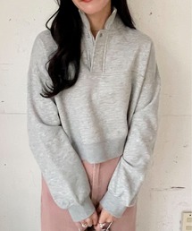 EPIMI E'PIMMY | ハーフジップ裏毛ショートプルオーバー(スウェット)