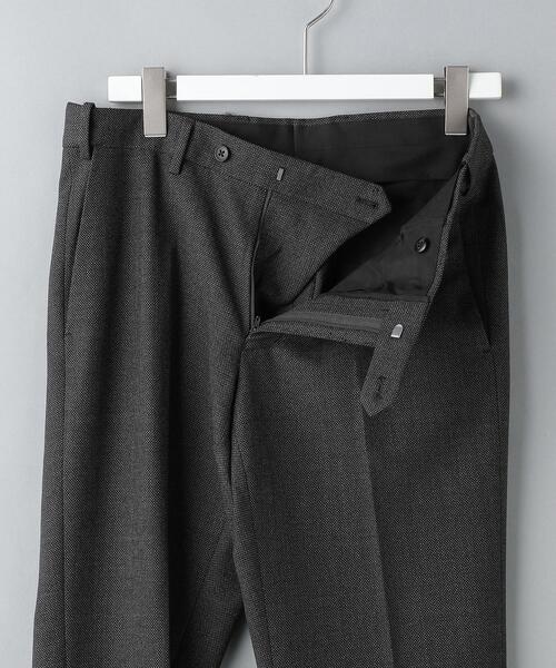 WORK TRIP OUTFITS GREEN LABEL RELAXING（ワークトリップアウトフィッツグリーンレーベル リラクシング）の「WTO TWPUバーズアイ マジコン スーツパンツ -ウォッシャブル・防シワ・ストレッチ- ＊＊（スーツパンツ・メンズ・ネイビー/ダークブラウン/ダークグレー・XXS/70/XS/72/S/76/L/84/M/80/XL/88）」の16枚目の写真