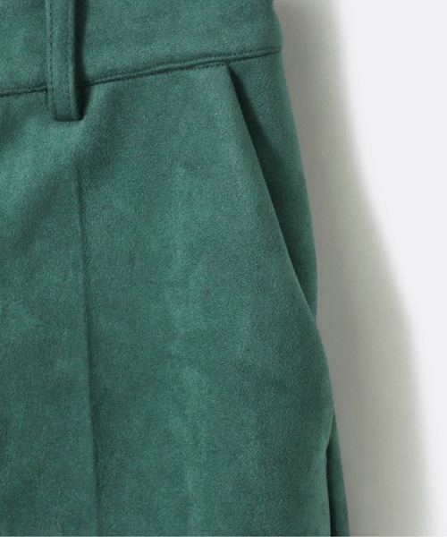 one way（ワンウェイ）の「【oneway】スエードポンチフレアパンツ（スラックス・レディース・ブラック/ベージュ/ライトグリーン/ボルドー・FREE）」の5枚目の写真