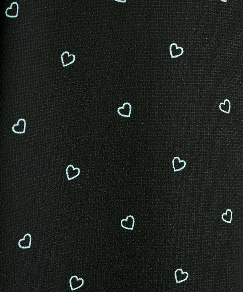 MADEMOISELLE ROPE'（マドモアゼル ロペ）の「ハートプリントワンピース（ワンピース・レディース・ブラック/モスグリーン・38）」の8枚目の写真