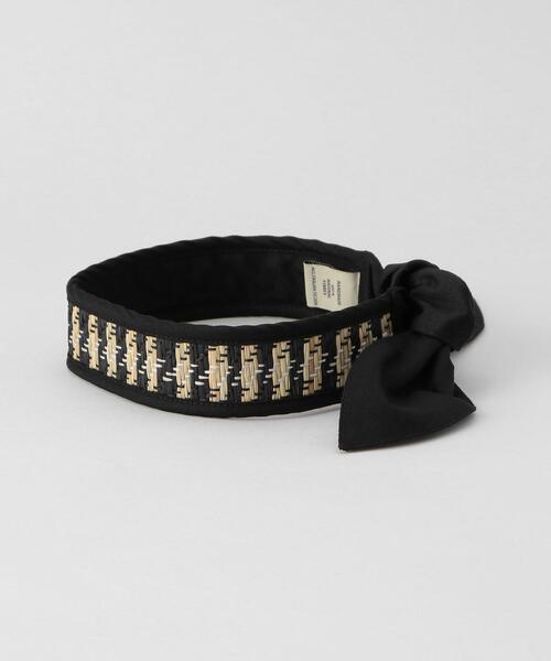 BEAUTY&YOUTH UNITED ARROWS(ビューティーアンドユースユナイテッドアローズ)の「<LORNA MURRAY>BOHEMIA ROMA HEADBAND/ヘッドバンド.(ヘアバンド・レディース・ブラック・FREE)」の2枚目の写真