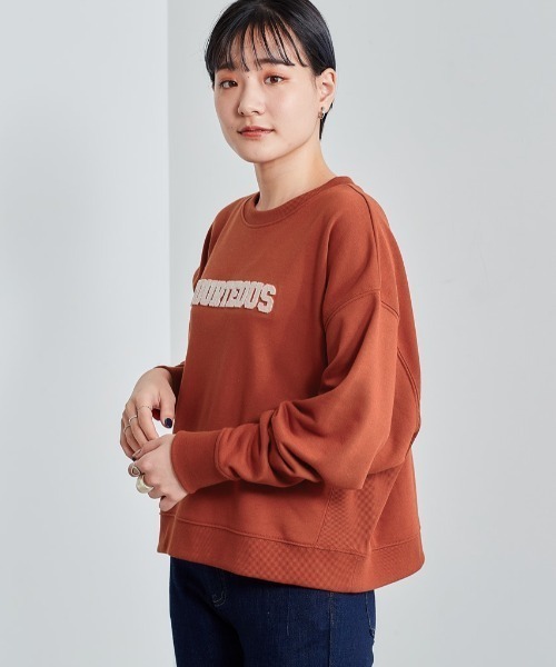 cepo(セポ)の「ブラシ刺繍ロゴスウェット(スウェット・レディース・オフホワイト/オレンジ/ネイビー/カーキ・M)」の17枚目の写真