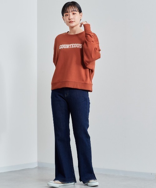 cepo(セポ)の「ブラシ刺繍ロゴスウェット(スウェット・レディース・オフホワイト/オレンジ/ネイビー/カーキ・M)」の15枚目の写真