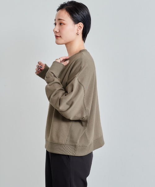 cepo(セポ)の「ブラシ刺繍ロゴスウェット(スウェット・レディース・オフホワイト/オレンジ/ネイビー/カーキ・M)」の12枚目の写真