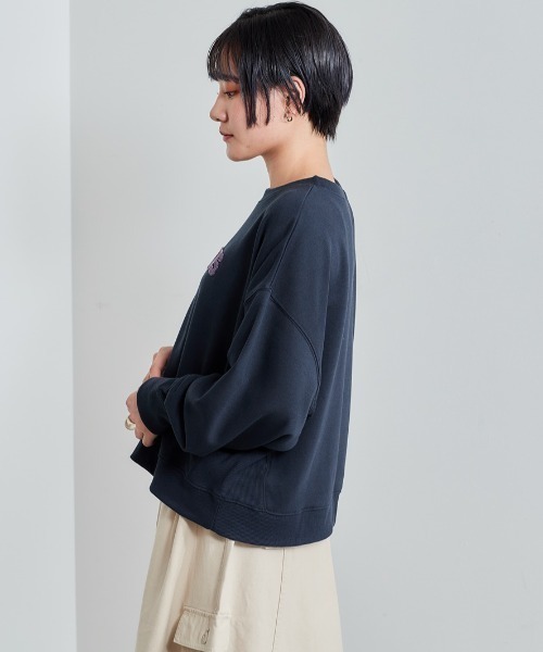 cepo(セポ)の「ブラシ刺繍ロゴスウェット(スウェット・レディース・オフホワイト/オレンジ/ネイビー/カーキ・M)」の8枚目の写真