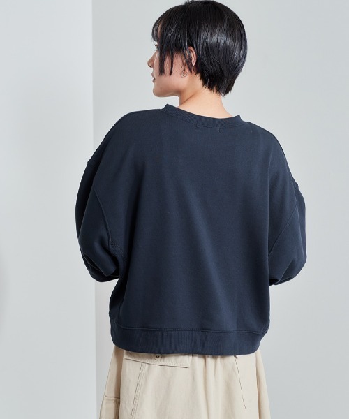 cepo(セポ)の「ブラシ刺繍ロゴスウェット(スウェット・レディース・オフホワイト/オレンジ/ネイビー/カーキ・M)」の7枚目の写真