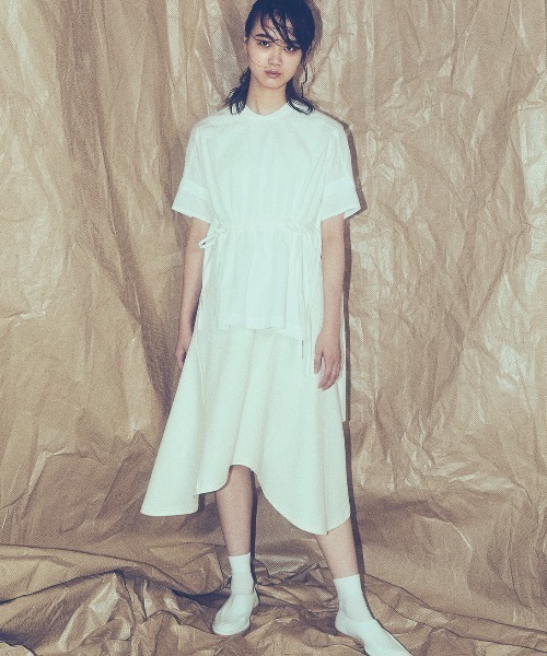 RURI.W（ルリ）の「【RURI.W】TOPPER BLOUSE（シャツ/ブラウス・レディース・ホワイト/ブラック・FREE）」の2枚目の写真