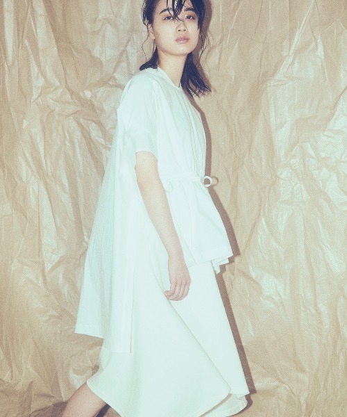 RURI.W（ルリ）の「【RURI.W】TOPPER BLOUSE（シャツ/ブラウス・レディース・ホワイト/ブラック・FREE）」の3枚目の写真