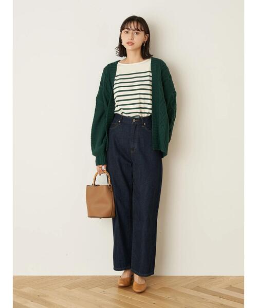 earth music&ecology（アースミュージックアンドエコロジー）の「スクエアアクリルイヤリング ＊（イヤリング・レディース・アイボリー/ブラウン/ダークグリーン・FREE）」の14枚目の写真