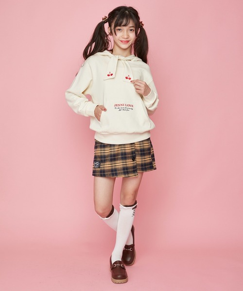 JENNI love(ジェニィラブ)の「ボウタイパーカー(パーカー・キッズ・オフホワイト/ピンク/ラベンダー・130cm/140cm/150cm/160cm)」の20枚目の写真