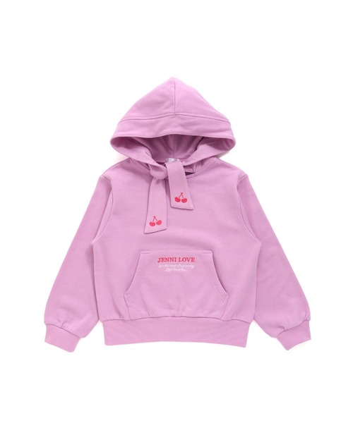 JENNI love(ジェニィラブ)の「ボウタイパーカー(パーカー・キッズ・オフホワイト/ピンク/ラベンダー・130cm/140cm/150cm/160cm)」の14枚目の写真