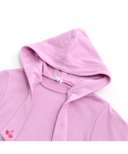 JENNI love(ジェニィラブ)の「ボウタイパーカー(パーカー・キッズ・オフホワイト/ピンク/ラベンダー・130cm/140cm/150cm/160cm)」の6枚目の写真