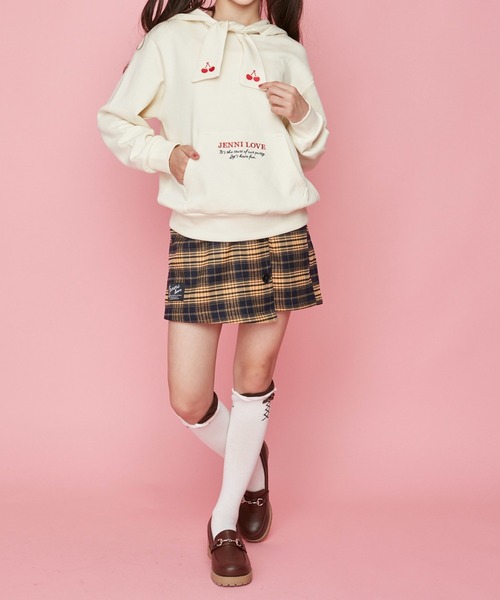 JENNI love(ジェニィラブ)の「ボウタイパーカー(パーカー・キッズ・オフホワイト/ピンク/ラベンダー・130cm/140cm/150cm/160cm)」の17枚目の写真