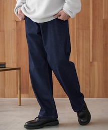 MONO-MART | ルーズストレートデニムパンツ/セミワイドデニムパンツ(デニムパンツ)