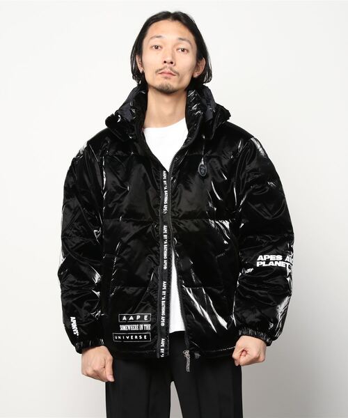 フラワープリント AAPE ダウンジャケット | www.mjds.edu.in