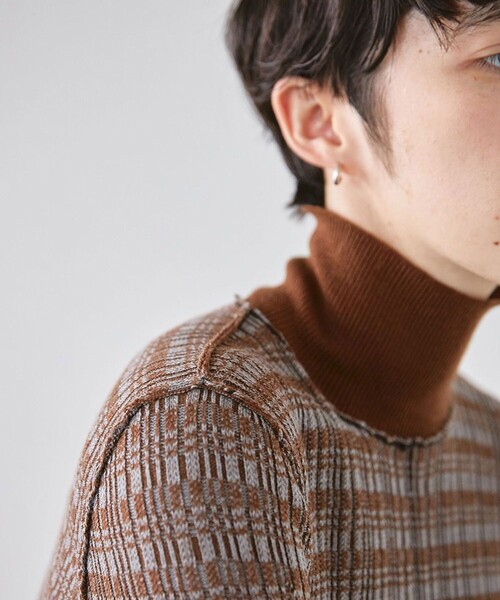 TODAYFUL（トゥデイフル）の「【TODAYFUL(トゥデイフル)】ジャガードパイピングニット 12120529（ニット/セーター・レディース・ブラウン/マスタード・FREE）」の12枚目の写真