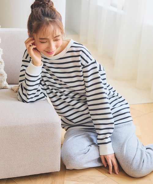 【値下げ‼️⠀】新品タグ付き モフサンド トレーナー 150 5枚セット cross marche（クロスマルシェ）の「【LAFUKU/ラフク】裏起毛