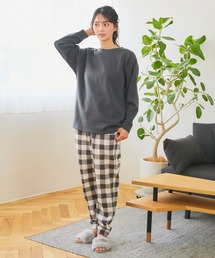 cross marche(クロスマルシェ)の【LAFUKU/ラフク】裏起毛スウェットルームウェアSET◆新色追加◆(上下セット) Sサイズ〜4Lサイズ(ルームウェア/パジャマ)