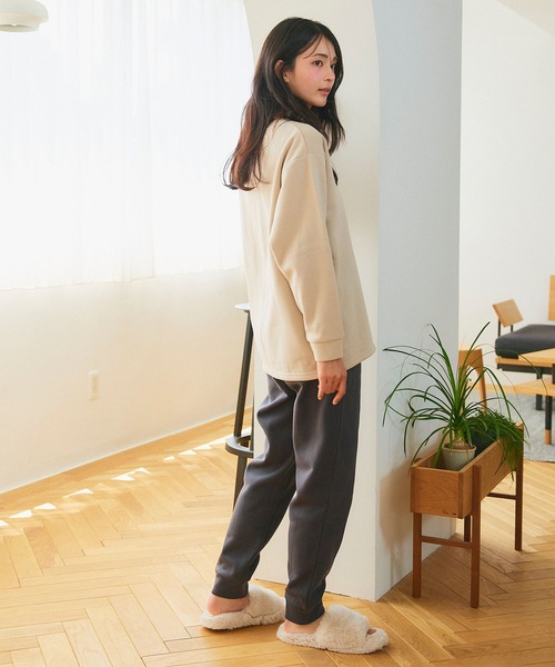 セール】【LAFUKU/ラフク】裏起毛スウェットルームウェアSET◇新色追加