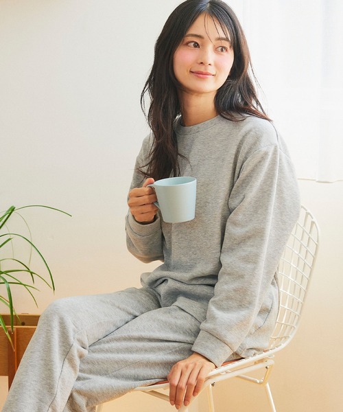 LAFUKU/ラフク】裏起毛スウェットルームウェアSET◇新色追加
