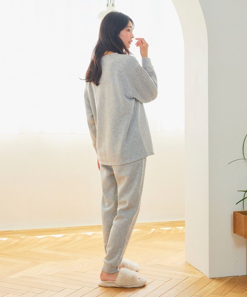 セール】【LAFUKU/ラフク】裏起毛スウェットルームウェアSET◇新色追加