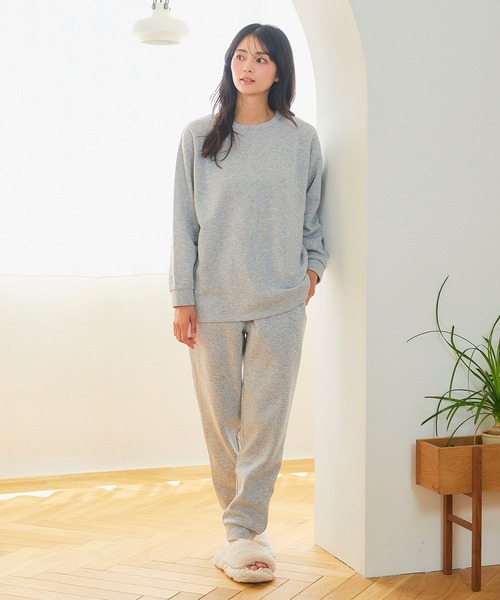 セール】【LAFUKU/ラフク】裏起毛スウェットルームウェアSET◇新色追加