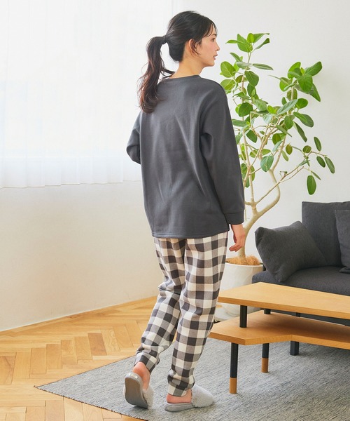 セール】【LAFUKU/ラフク】裏起毛スウェットルームウェアSET◇新色追加